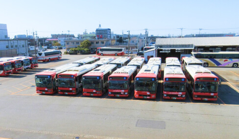 バス車庫見学のイメージ